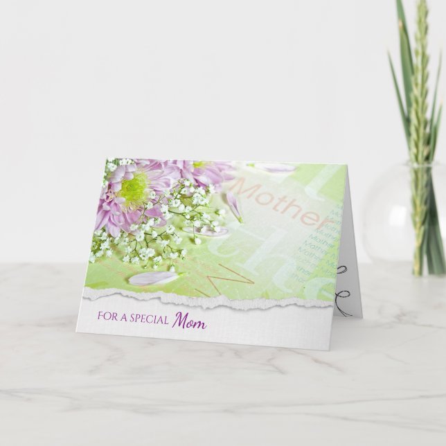 daisy bouquet for Mum's birthday Card (Front)