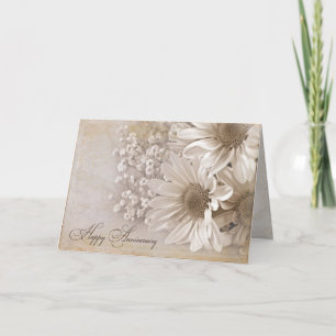 daisy bouquet for wedding anniversary card