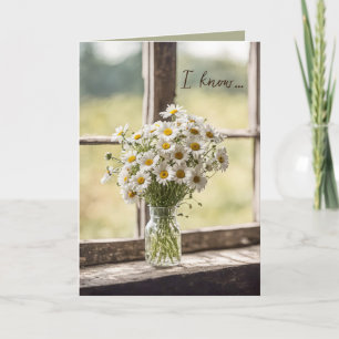 Daisy Bouquet In Window Thinking of You Card