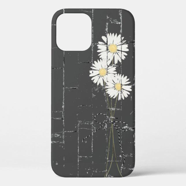 daisy bouquet on grey brick Case-Mate iPhone case (Back)