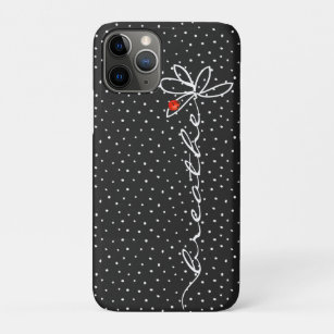 daisy breathe text with lady bug Case-Mate iPhone case