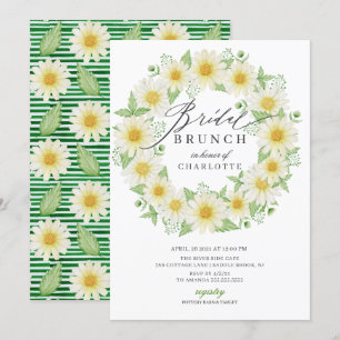 Daisy bridal shower, floral  Floral Bridal Brunch Invitation