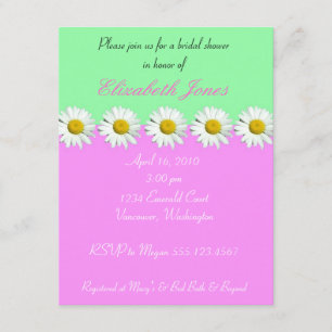 Daisy Bridal Shower Invitation