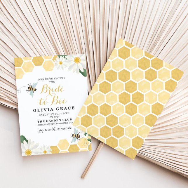 Daisy Bride to Bee bridal shower Invitation (Creator Uploaded)
