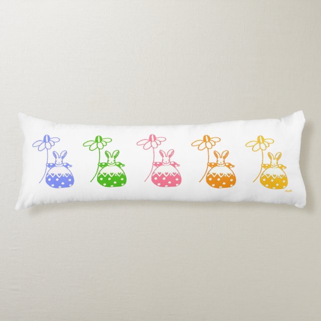 Daisy Bunny body pillow (Front)