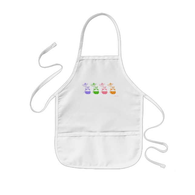 daisy bunny child's apron (Front)