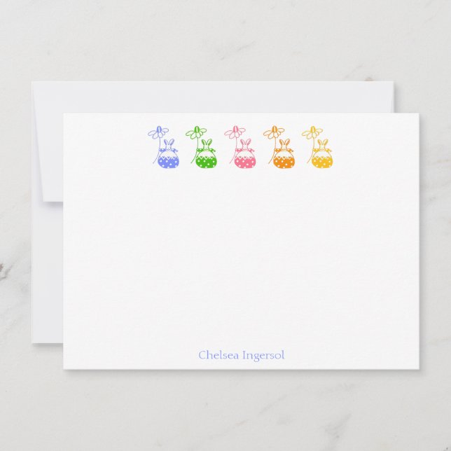 Daisy Bunny Note Cards (Front)