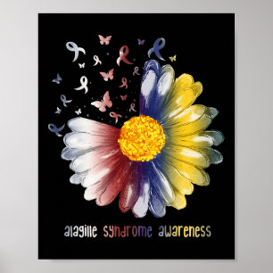 Daisy Butterfly Alagille Syndrome Awareness Poster