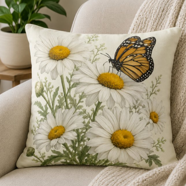 Daisy & Butterfly Bloom Cushion (Creator Uploaded)