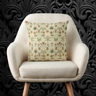 Daisy by William Morris, Vintage Victorian Flowers Cushion
