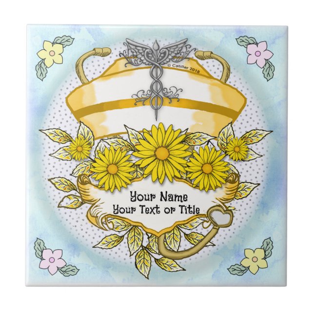 Daisy caduceus nurse  tile (Front)