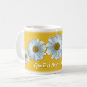 Daisy Candles Custom Daisy Flowers Candle Coffee Mug