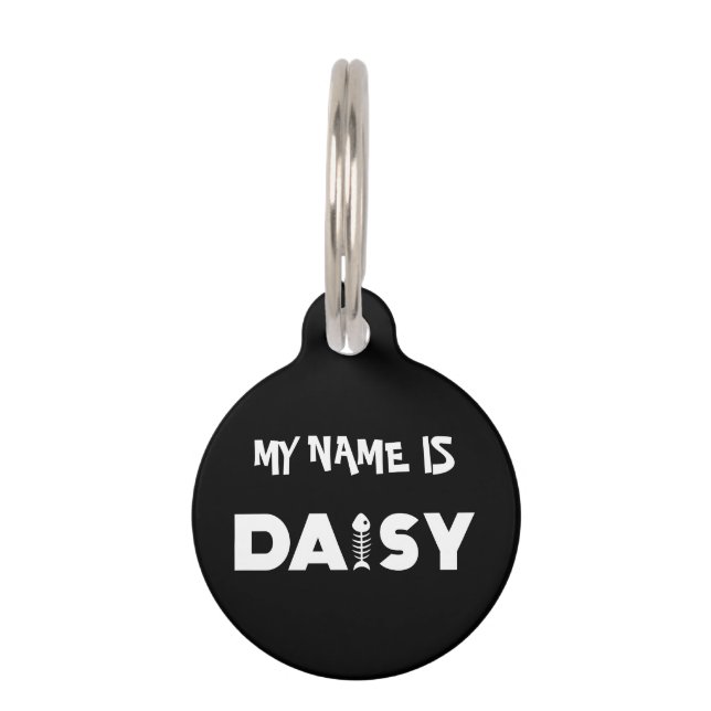 Daisy Cat Pet ID Tag (Front)