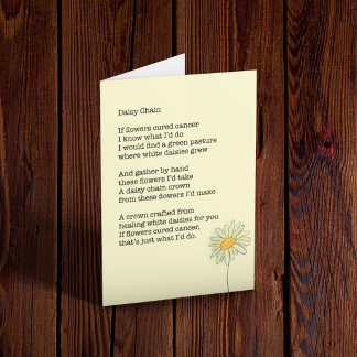 “Daisy Chain” Cancer Support Card