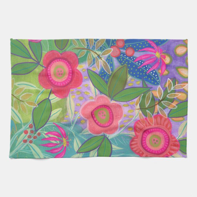 Daisy Chain tea towel (Horizontal)