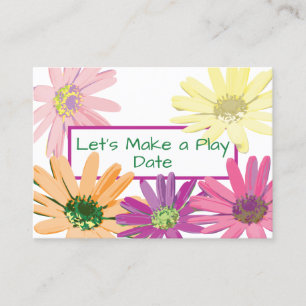 Daisy Child's Play Date Business Card
