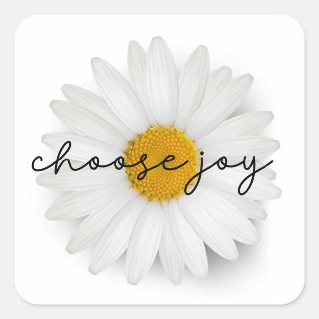 daisy - choose joy sticker (Front)