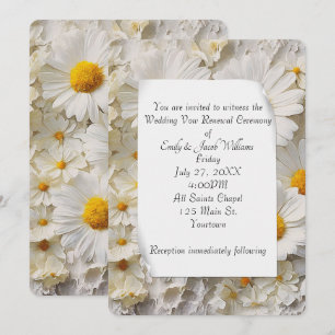 Daisy Collection Vow Renewal Wedding Invitation
