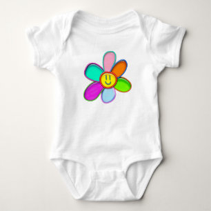DAISY - Colourful Magic Daisy for Kids - Baby Bodysuit