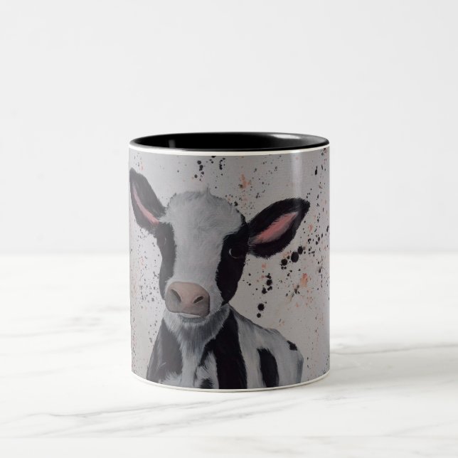 DAISY Cow Two-Tone Coffee Mug (Center)