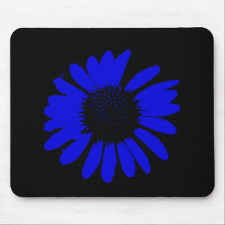 "Daisy Crazy" - Royal Blue Mouse Mat