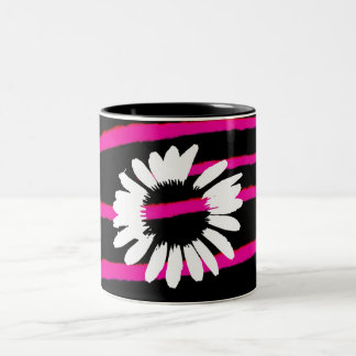 "Daisy Crazy" Two-Tone Coffee Mug