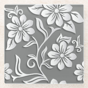 Daisy Crystal Glass Coaster