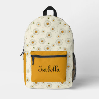 daisy customised design printed backpack