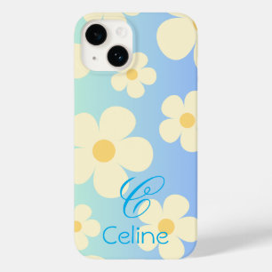 daisy Cute floral  orange blue  Personalised    Case-Mate iPhone 14 Case
