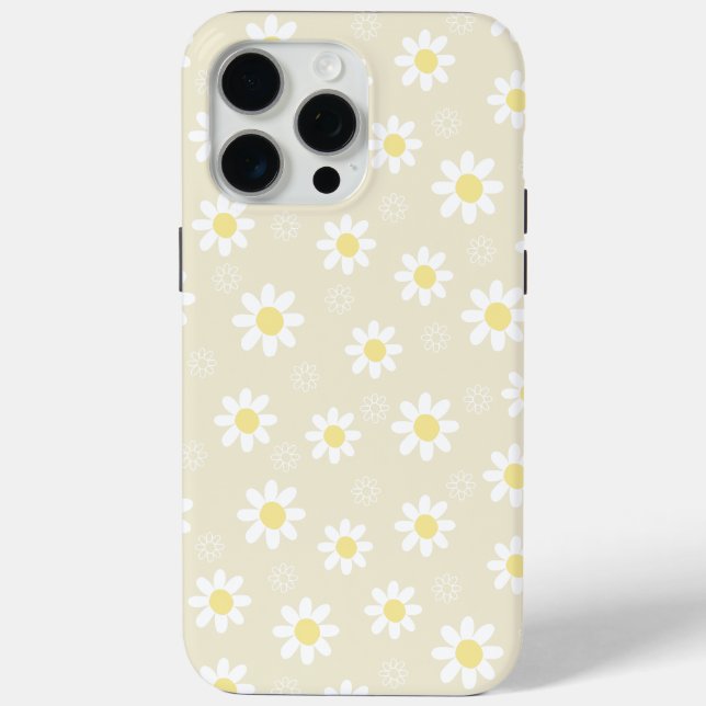 Daisy Cute Flowers Yellow Floral Pattern Case-Mate iPhone Case (Back)