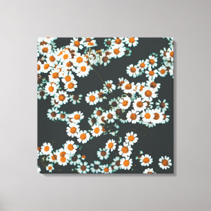 Daisy Daisies Floral Canvas Print