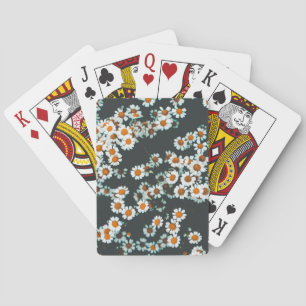 Daisy Daisies Floral Playing Cards