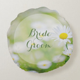 Daisy Daisies Flower Floral Summer Forever Round Cushion
