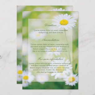 Daisy Daisies Flower Floral Summer Wedding Invitation
