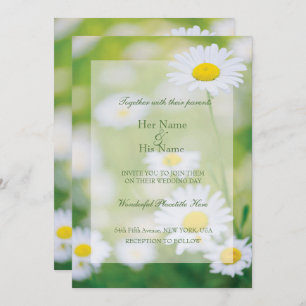 Daisy Daisies Flower Floral Summer Wedding Invitation