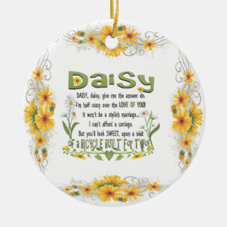 Daisy, daisy give me the answer do! ceramic tree decoration
