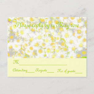Daisy Daisy RSVP Invitation Postcard