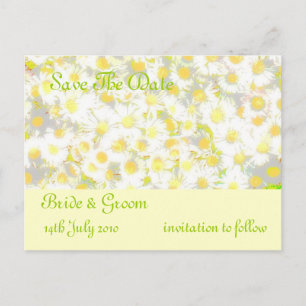 Daisy Daisy save the date Announcement Postcard