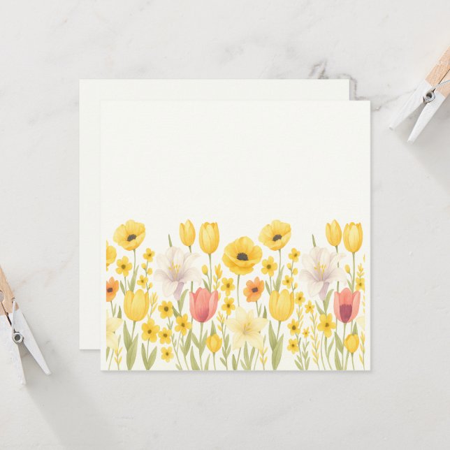 Daisy Daze Invitation (Front/Back In Situ)