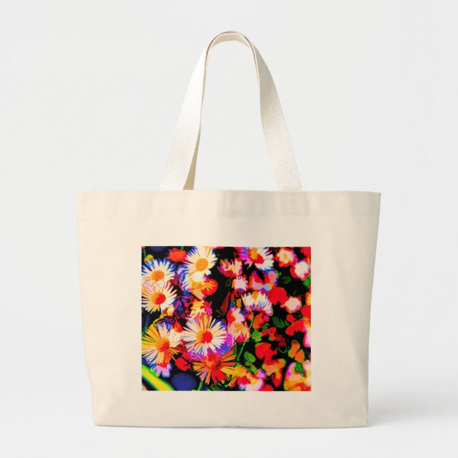 Daisy Daze Large Tote Bag (Front)