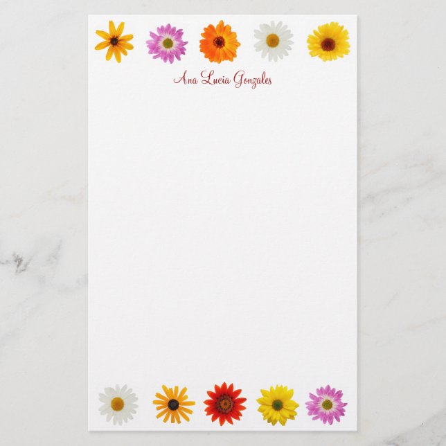 Daisy Daze Stationery (Front)