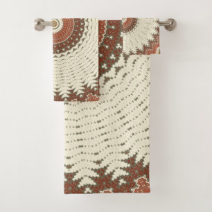 Daisy Delicate Mandala Bath Towel Set