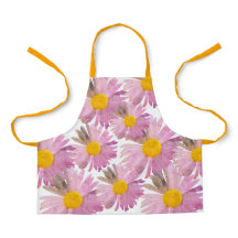Daisy Delight Apron Tie-Dye Inspired Orange-Pink
