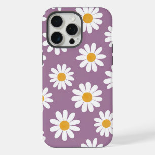 Daisy Delight on Purple iPhone 15 Pro Max Case