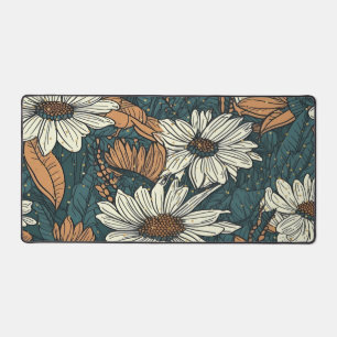 Daisy Desk Mat in Fall Colours