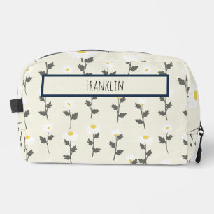 Daisy Drawing I Custom Name  Dopp Kit