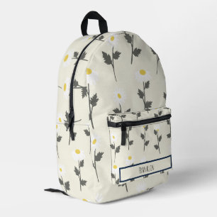 Daisy Drawing I Custom Name Printed Backpack