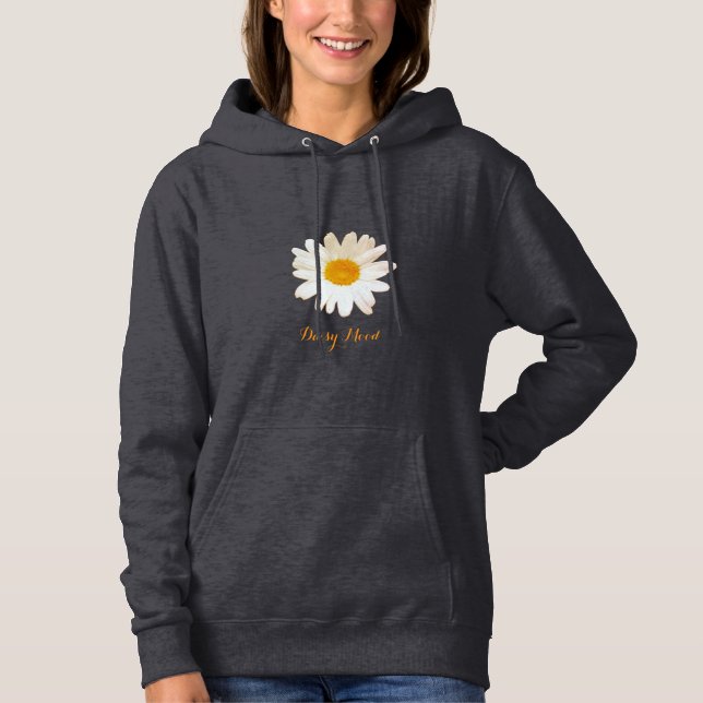 Daisy Dream Flower – Elegant Fantasy Botanical Hoodie (Front)