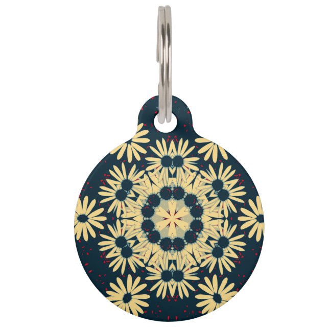 Daisy Dreams Mandala Pet  Tag (Front)