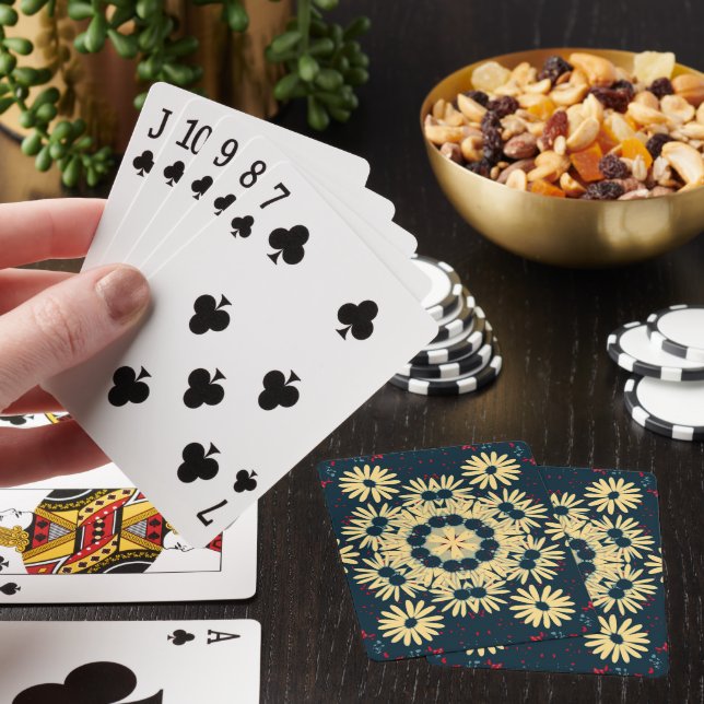 Daisy Dreams Mandala Playing Cards (In Situ)
